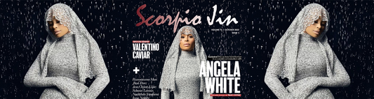 Angela White Wears Anna Zuckerman for Scorpio Jin Magazine