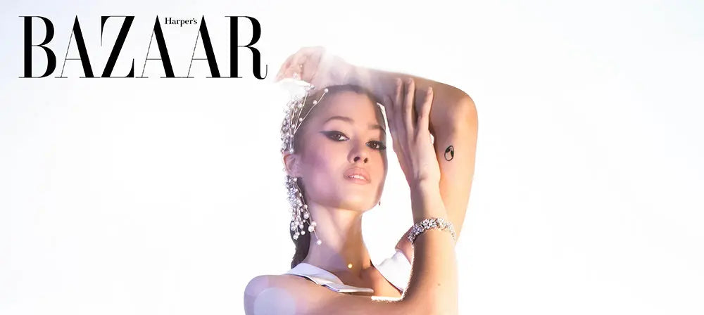 Maureen Wroblewitz wears Anna Zuckerman for Harper's Bazaar Photoshoot