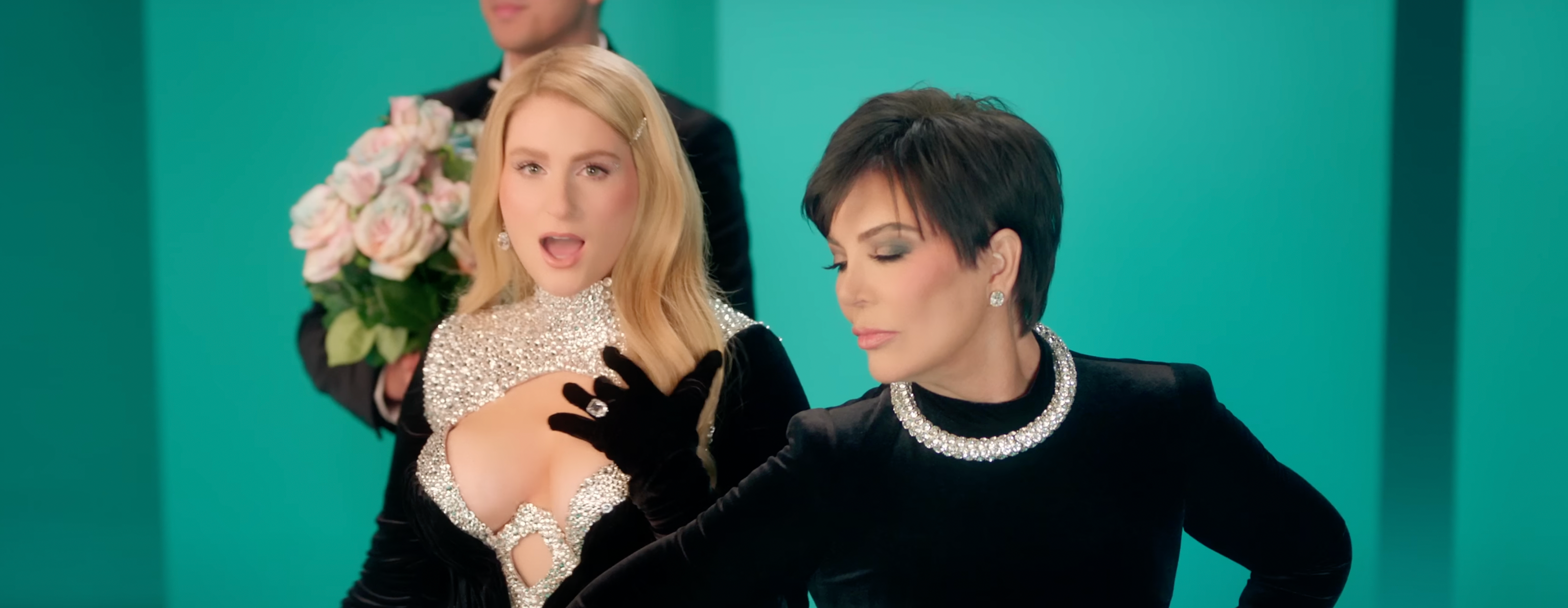 Meghan Trainor and Kris Jenner in 