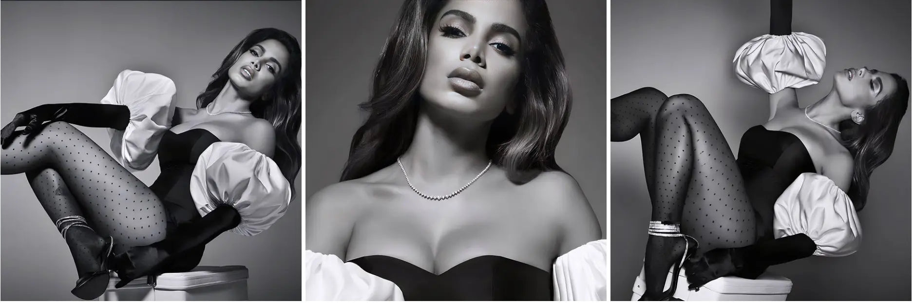 Anitta Wears Anna Zuckerman Necklace in Black and White Photoshoot