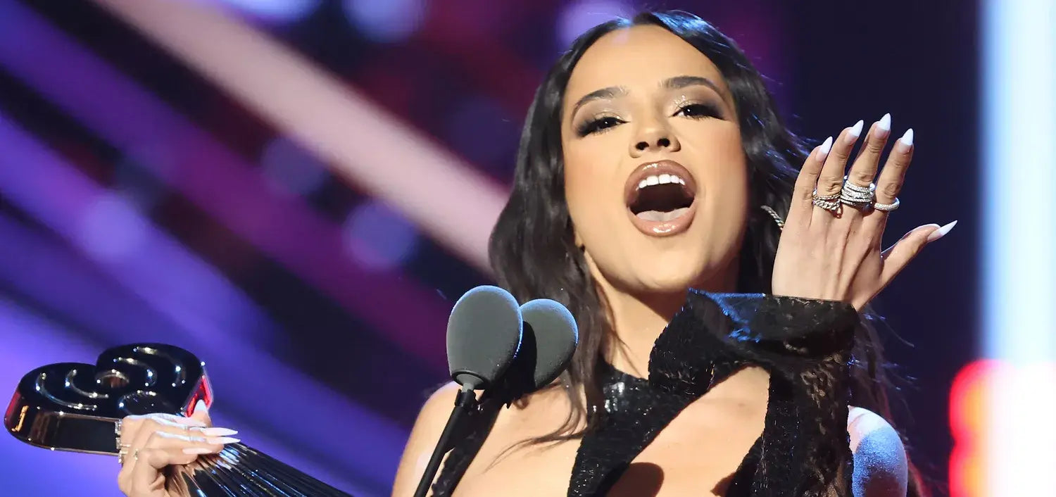 Becky G Accepts Award in Anna Zuckerman Ring Anna Zuckerman
