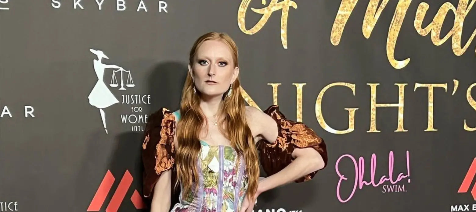 Brianne Buishas Wears Anna Zuckerman To A Midsummer Night's Dream Charity Event Red Carpet Anna Zuckerman