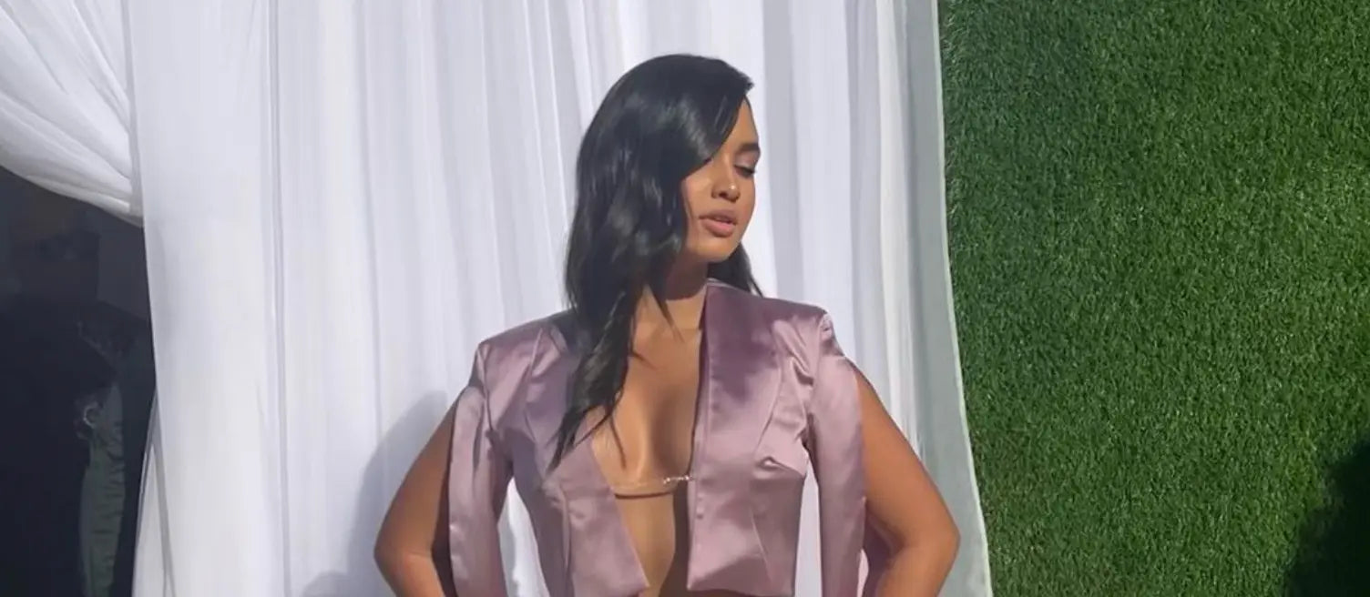 Emily Tosta Wears Anna Zuckerman to Roc Nation Brunch