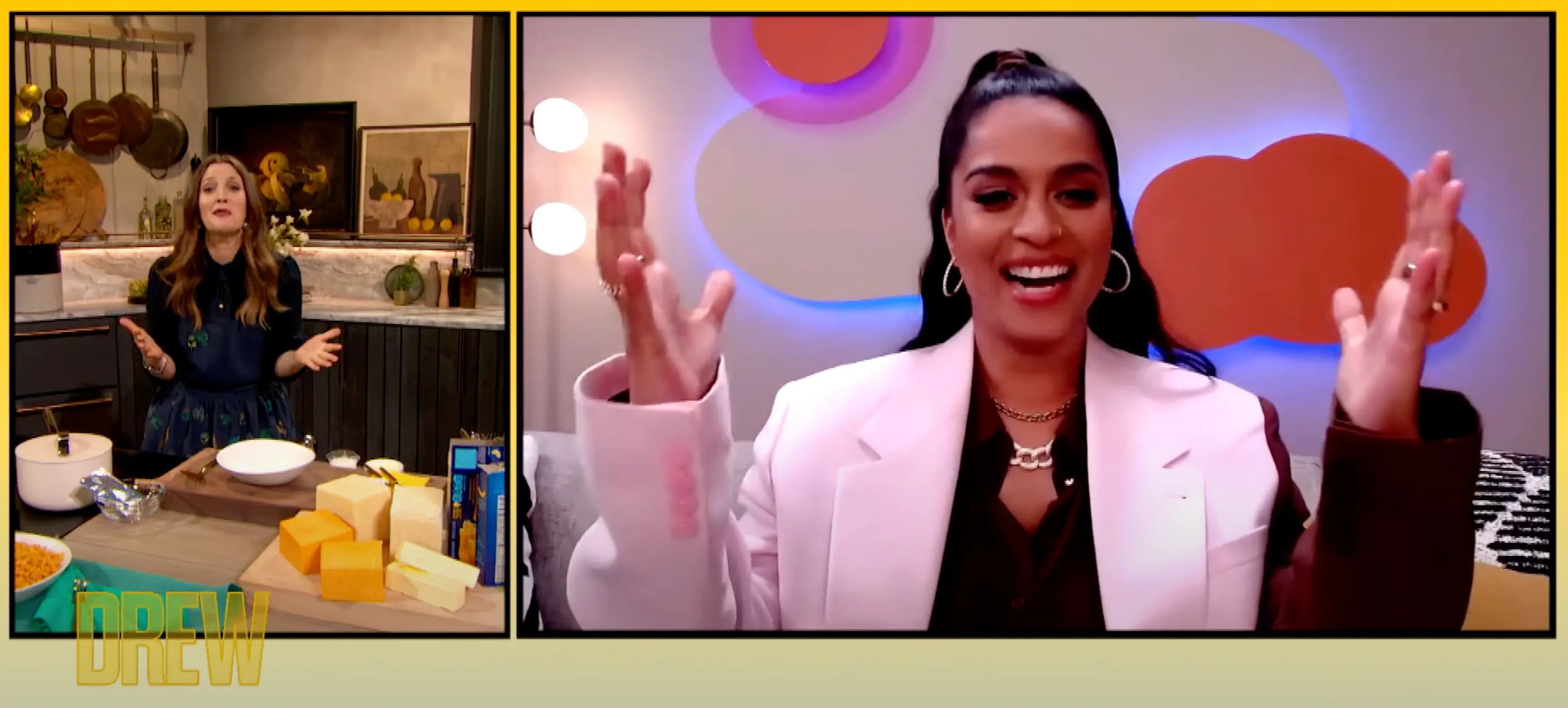 Lilly Singh Wears Anna Zuckerman For Appearance On The Drew Barrymore Show Anna Zuckerman