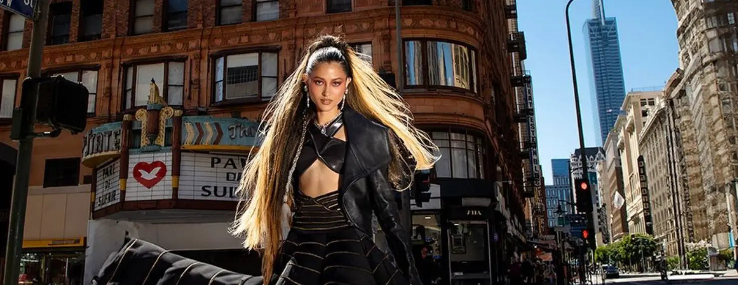 Maureen Wroblewitz wears Anna Zuckerman for Harper's Bazaar Photoshoot