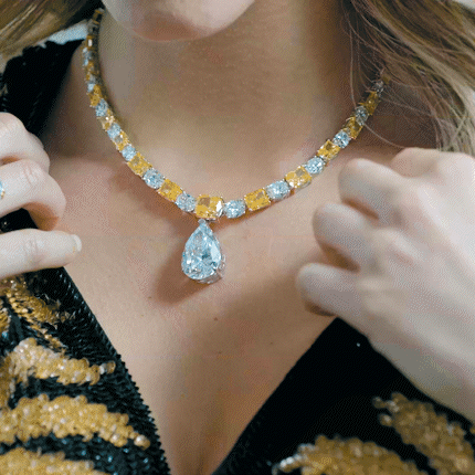 30 Carat Diamond Crystalline Drop Earrings