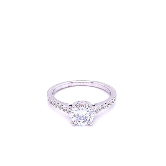 1 Carat Four Prong Engagement Ring - Anna Zuckerman