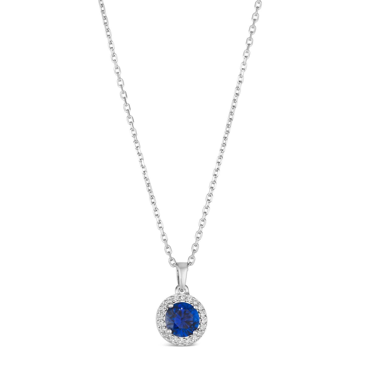 1.50 Carat Mini Halo Gem Necklace Anna Zuckerman Retail