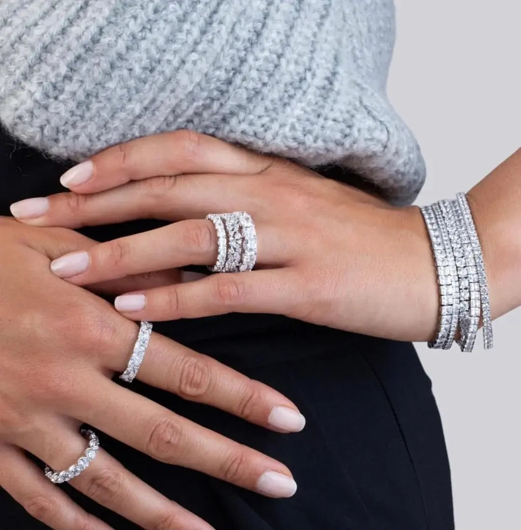 10 Carat Princess Cut Bracelet Anna Zuckerman