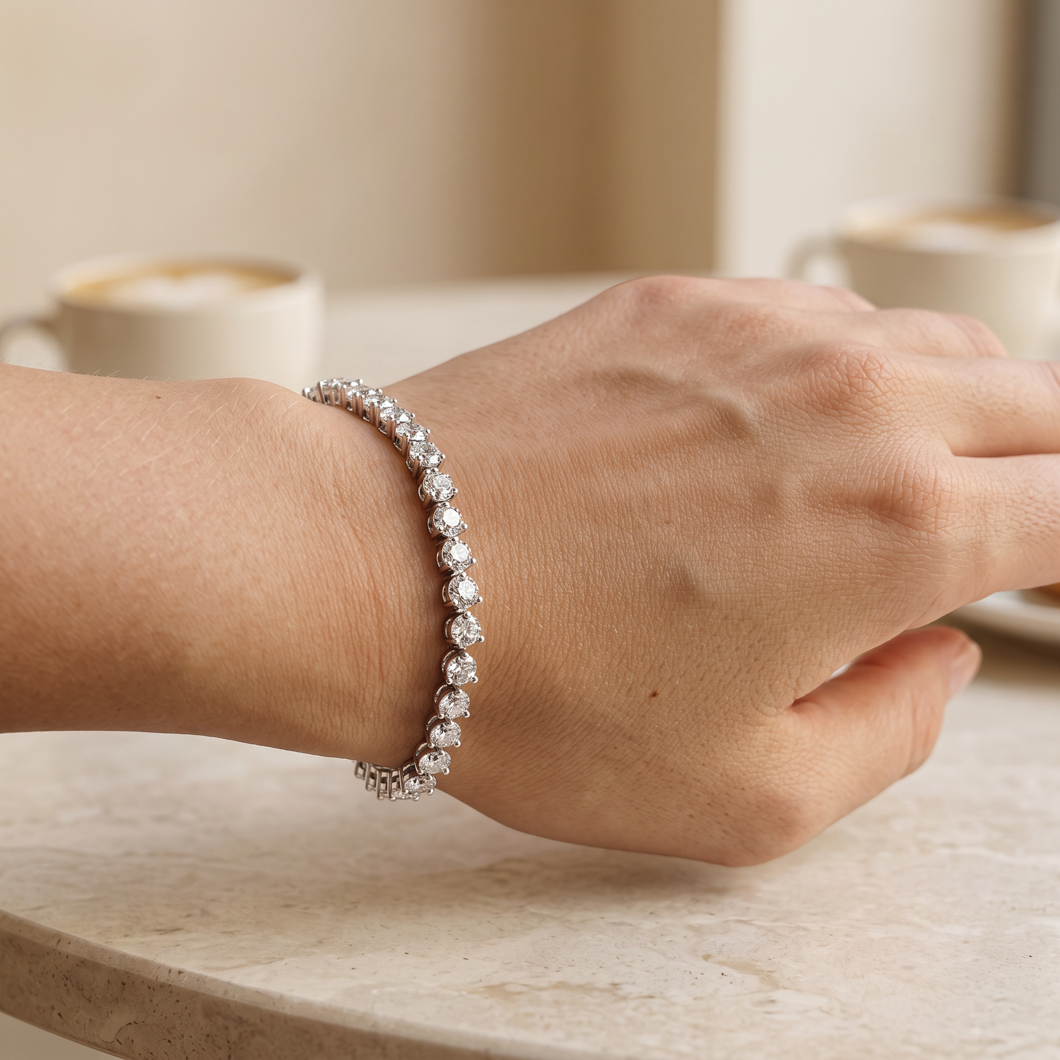 10 Carat Martini Tennis Bracelet