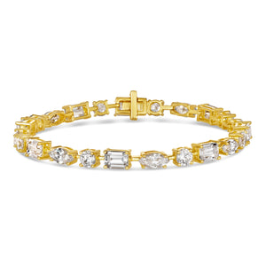 16 Carat Multi Shaped Bracelet Yellow Gold Anna Zuckerman