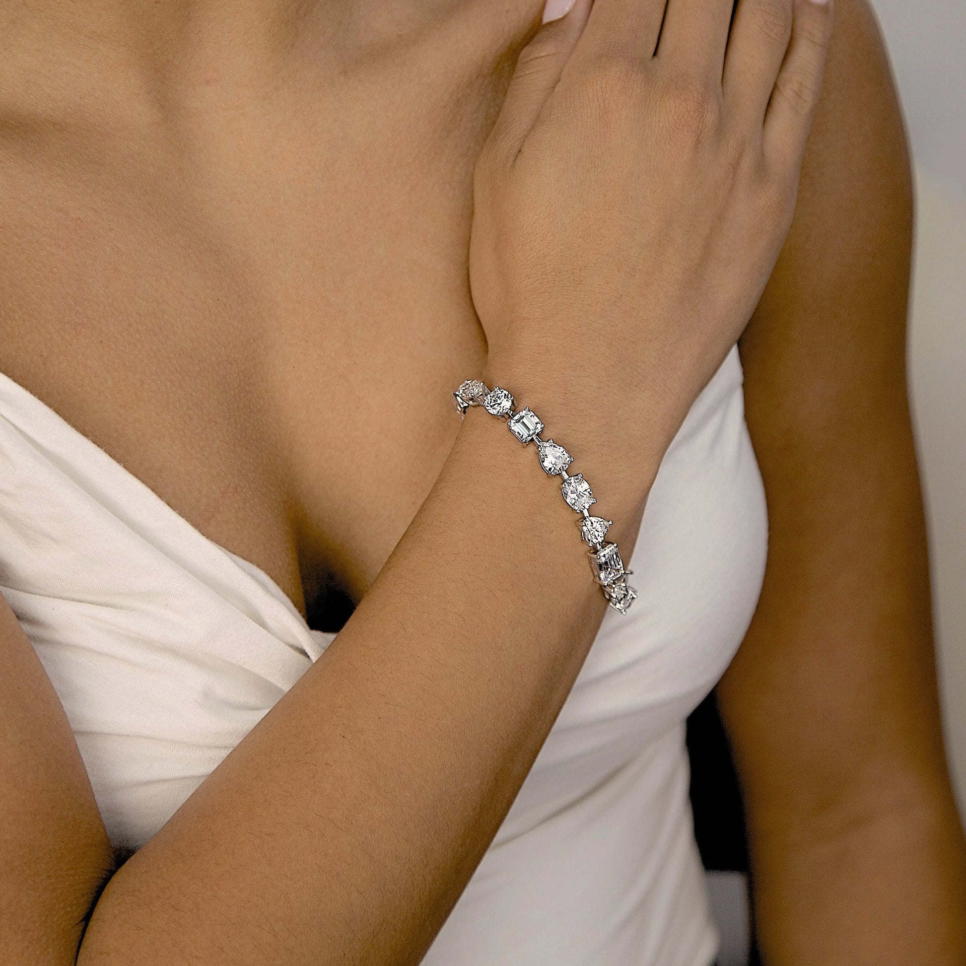 18 Carat Diamond Crystalline Bracelet - Anna Zuckerman