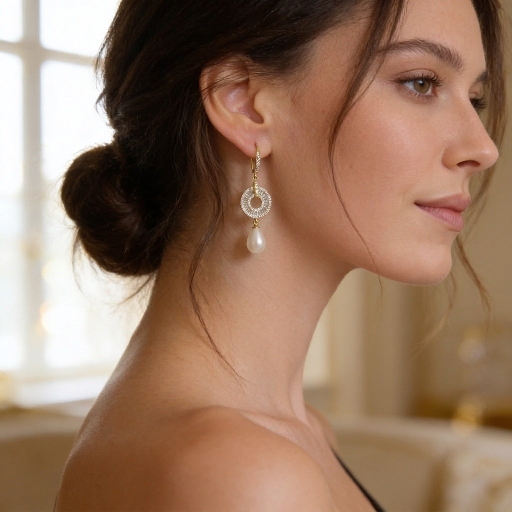 Noa Pearl Drop Earrings