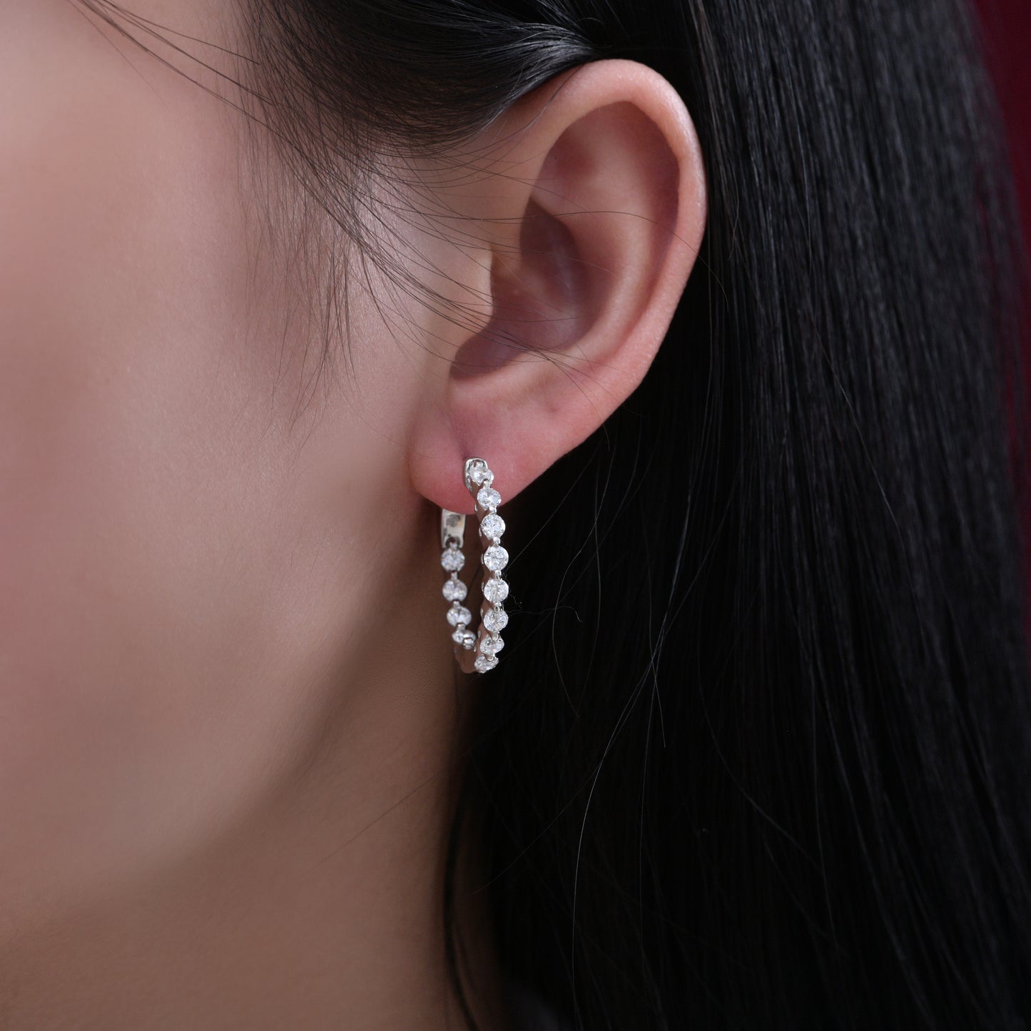 Maddie Hoops in Platinum