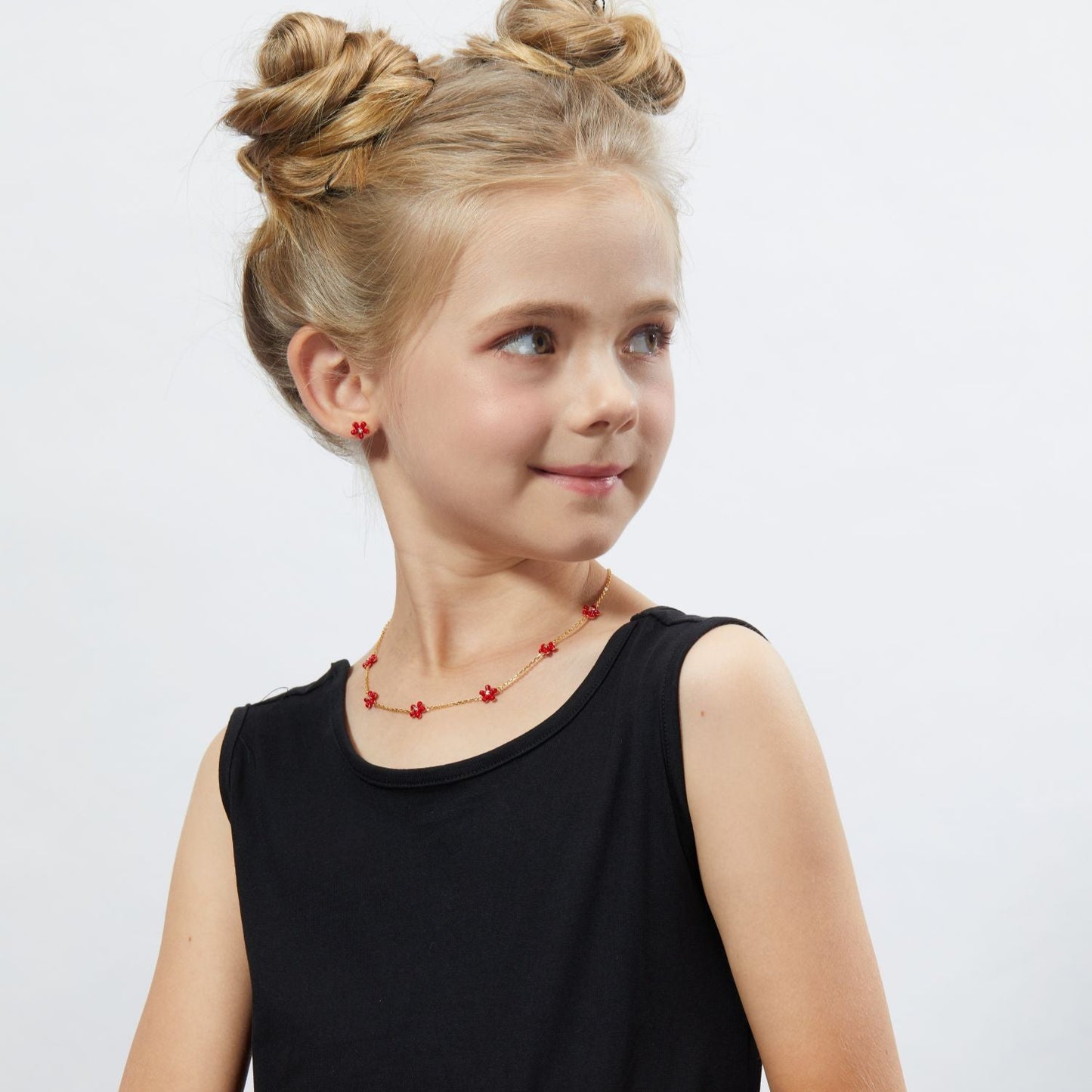 Petit Rosie Earrings in Red