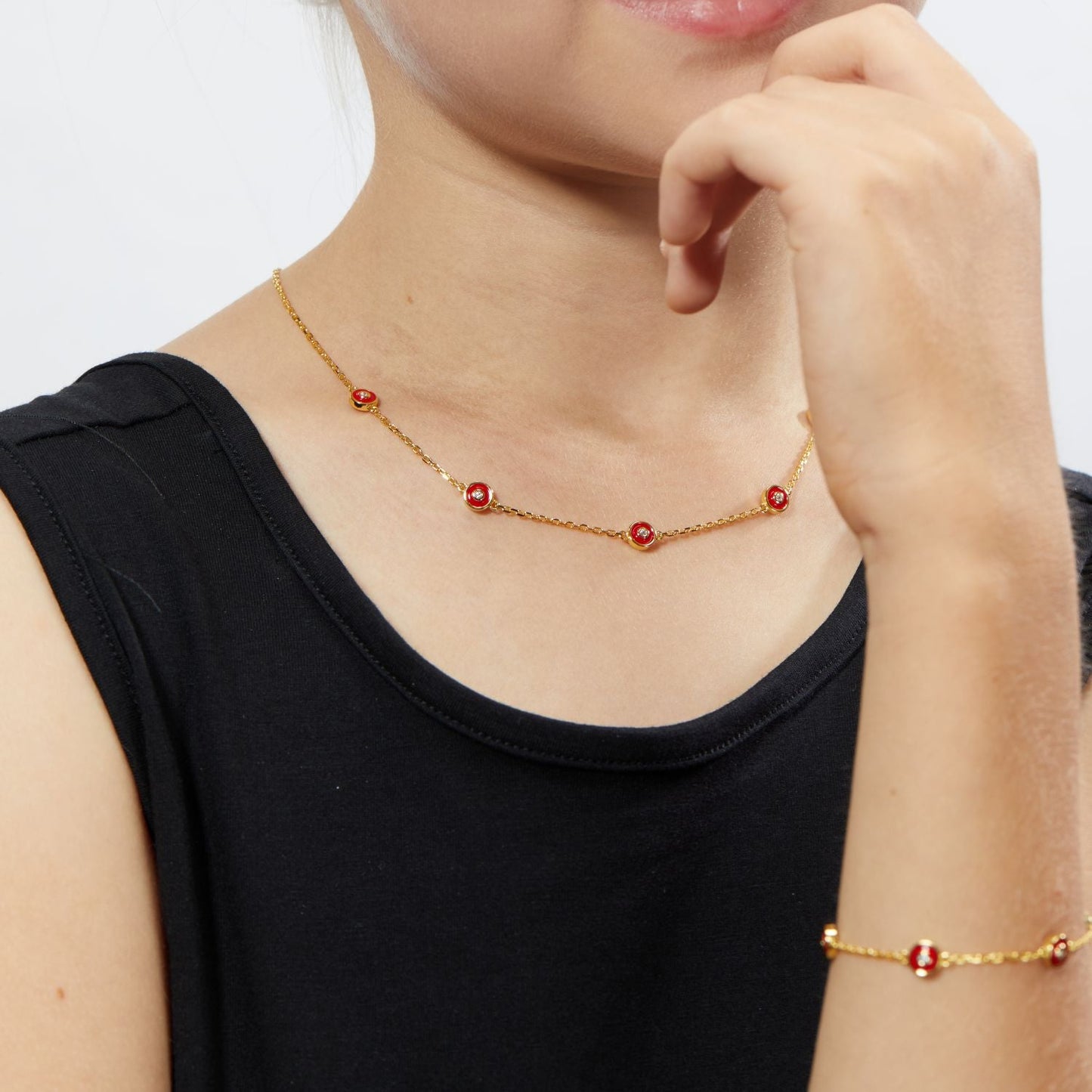 Petit Bubble Bracelet in Red