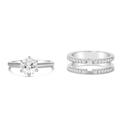 2 Carat Wedding Set