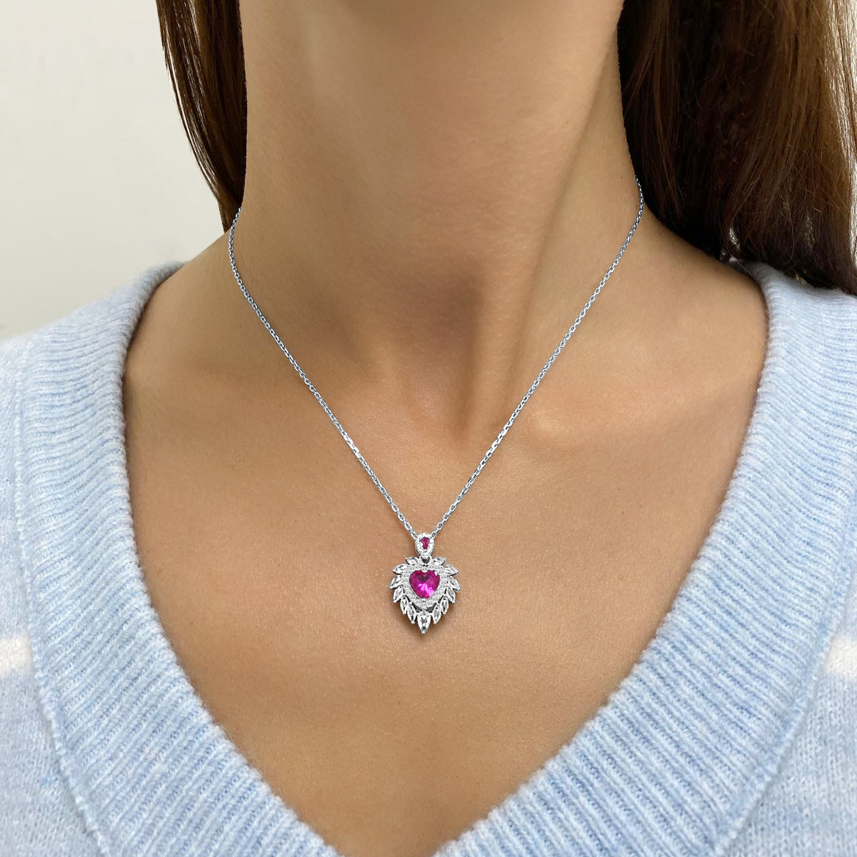 Flaming Heart Necklace