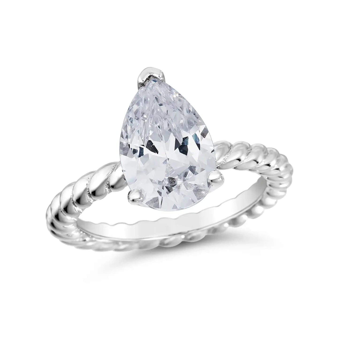 3 Carat Braided Band - Anna Zuckerman Rings