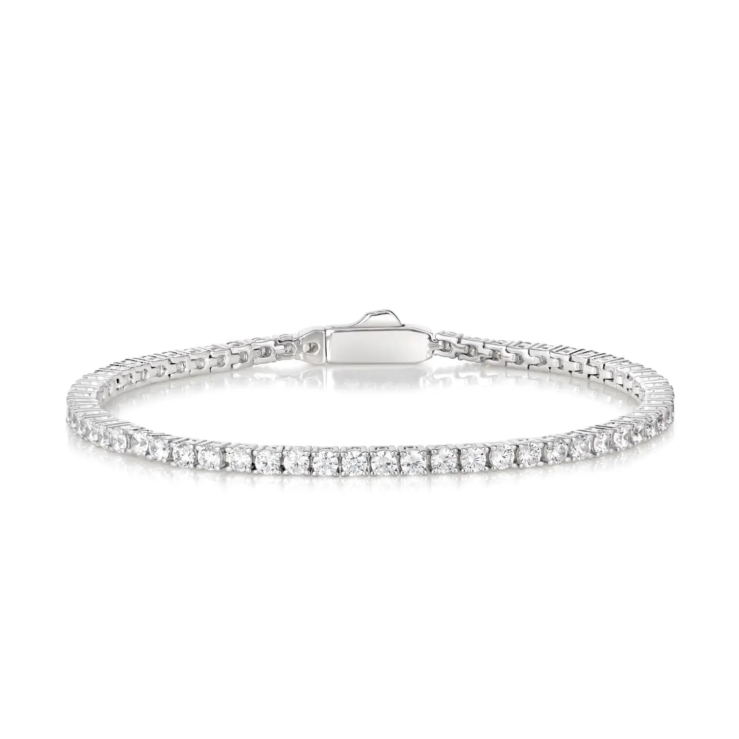 3 Carat Straight Line Tennis Bracelet - Anna Zuckerman Bracelets