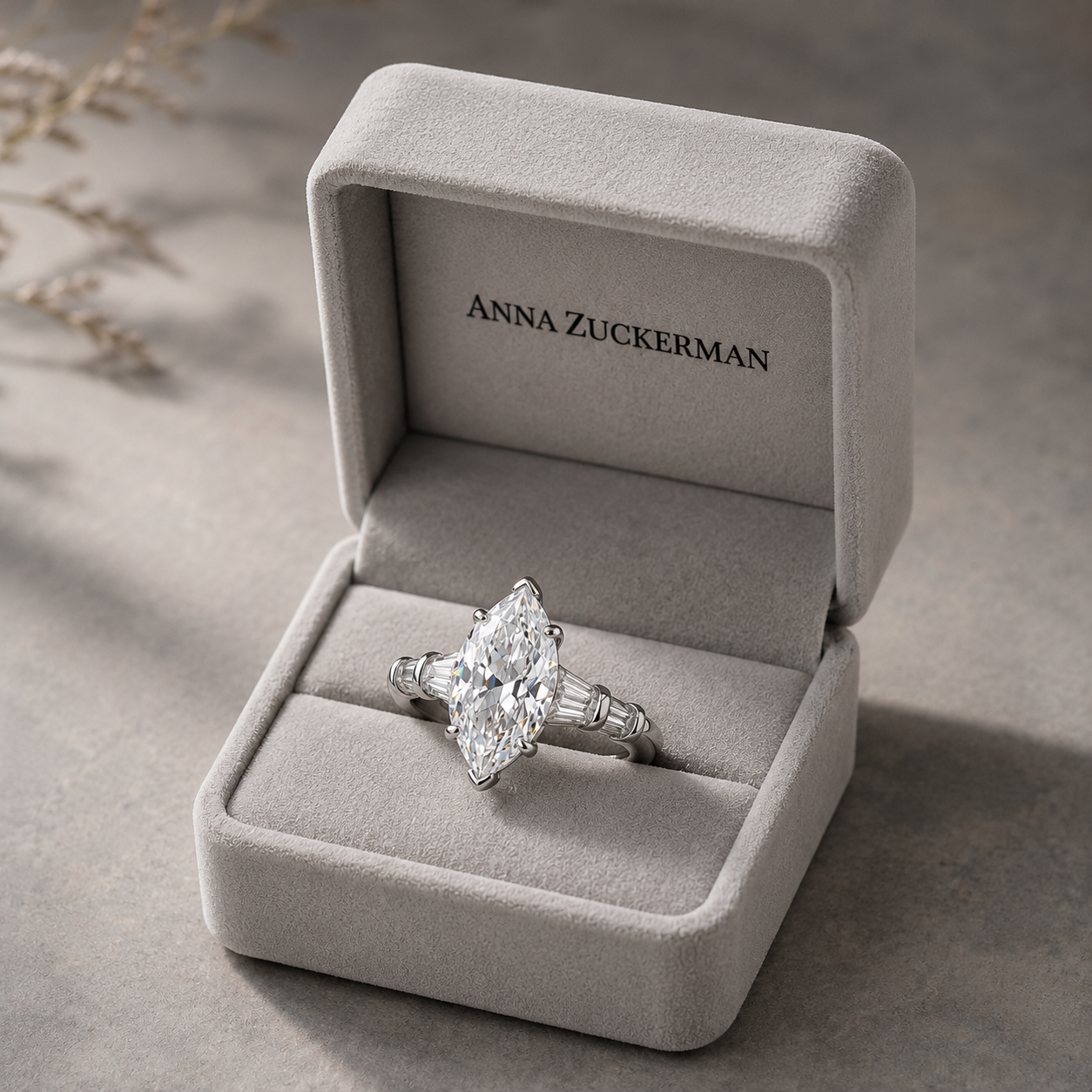 3 Carat Marquee Ring
