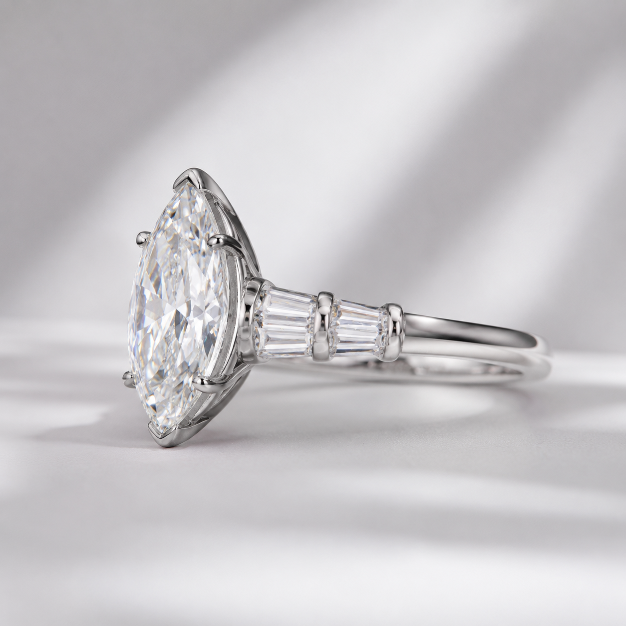 3 Carat Marquee Ring