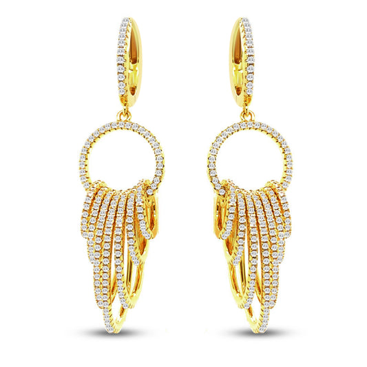 Trifecta Diamond Crystalline Earrings