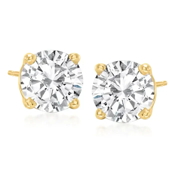 4 Carat Classic Studs by AZ Essentials Anna Zuckerman