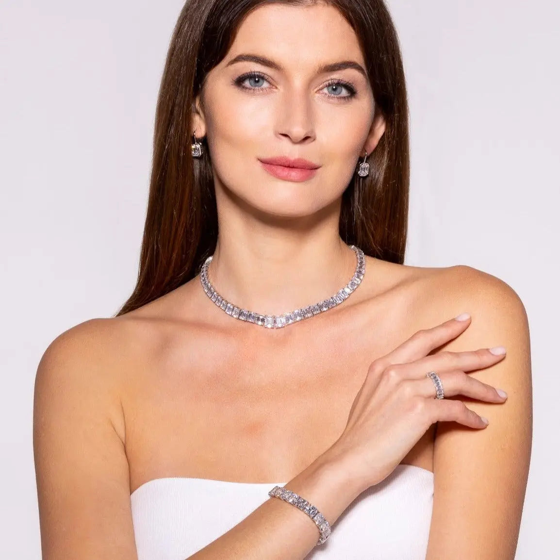 5 Carat Emerald Cut Eternity Ring - Anna Zuckerman
