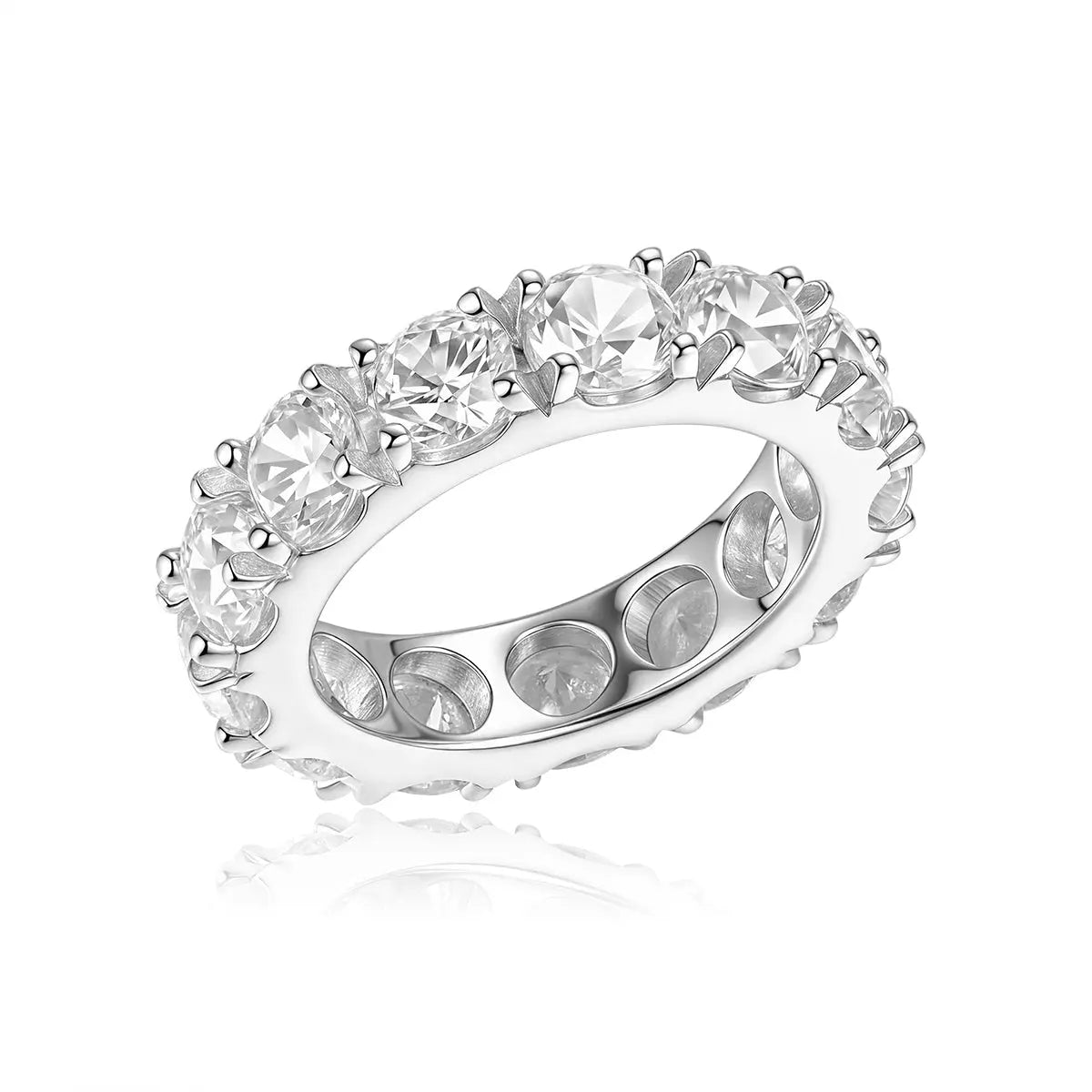 5 Carat Eternity Ring in Platinum Anna Zuckerman