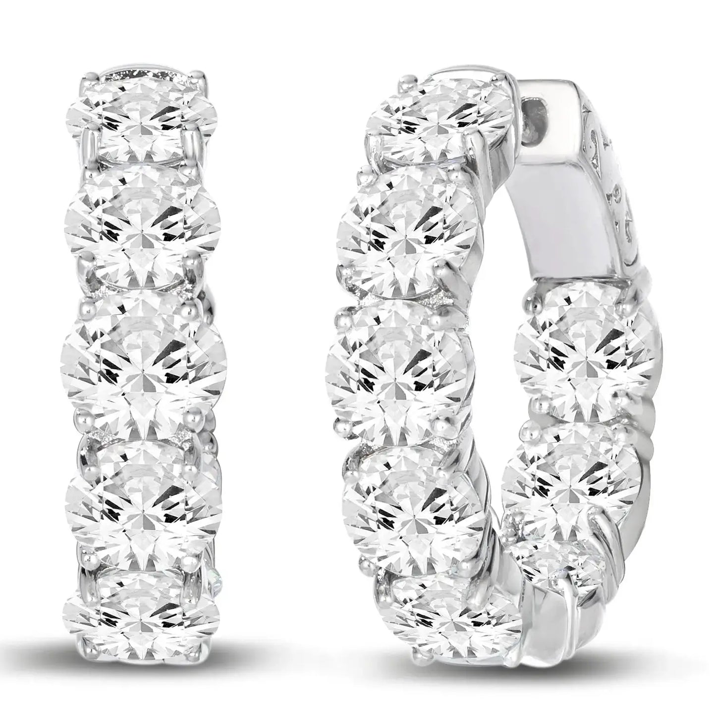 5 Carat Everyday Hoops Anna Zuckerman