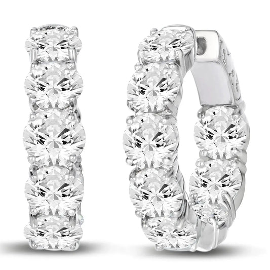 5 Carat Everyday Hoops Anna Zuckerman