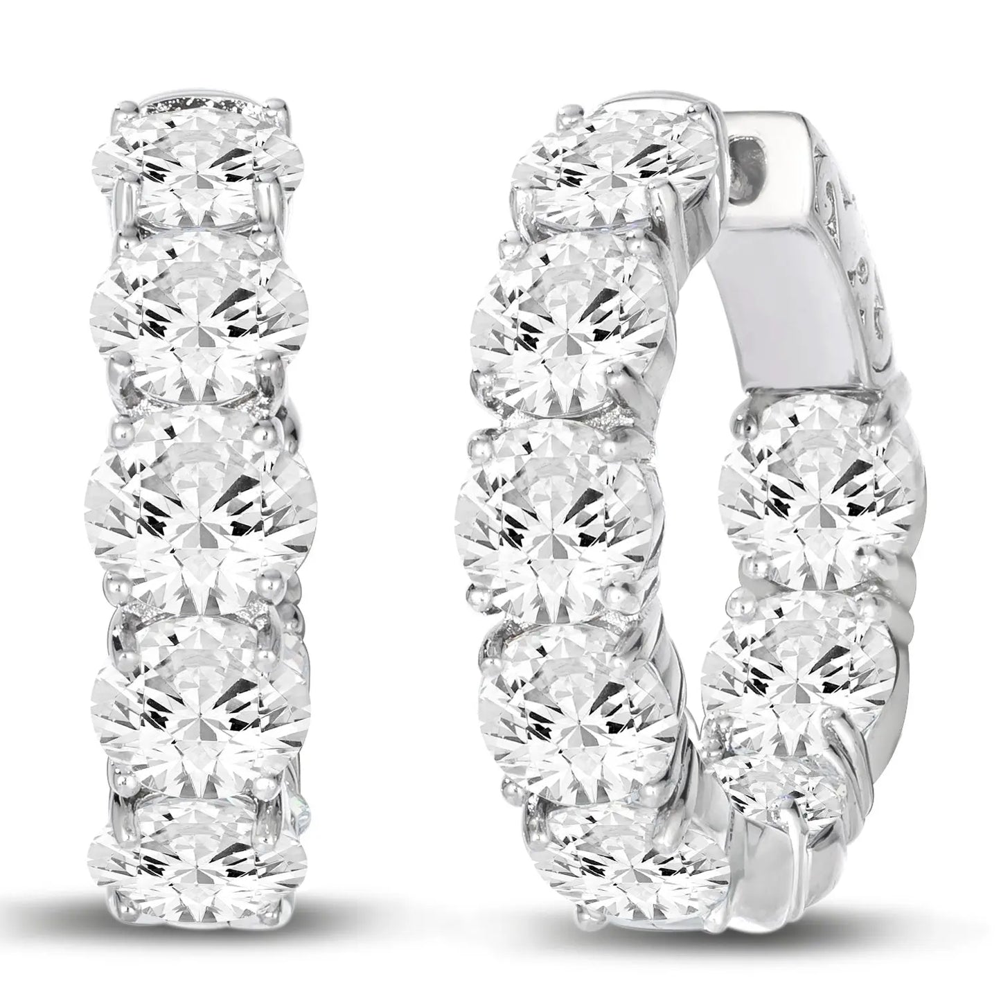 5 Carat Inside Out Short Hoops by Kathy Hilton Anna Zuckerman