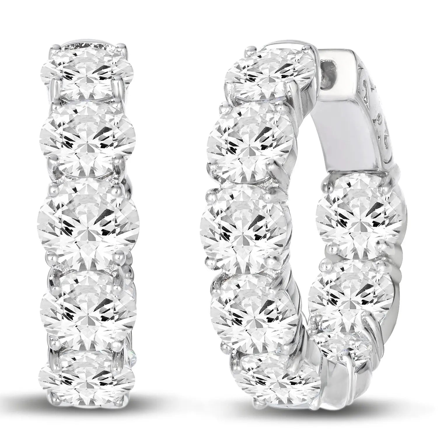 5 Carat Inside Out Short Hoops by Kathy Hilton Anna Zuckerman