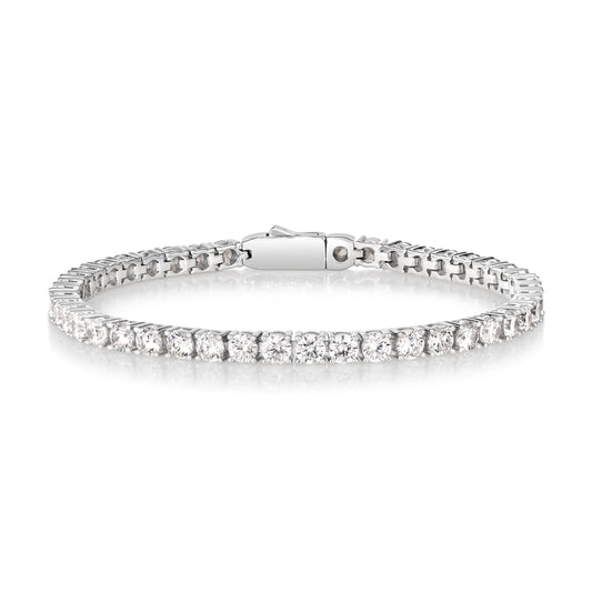 5 Carat Straight Line Tennis Bracelet - Anna Zuckerman