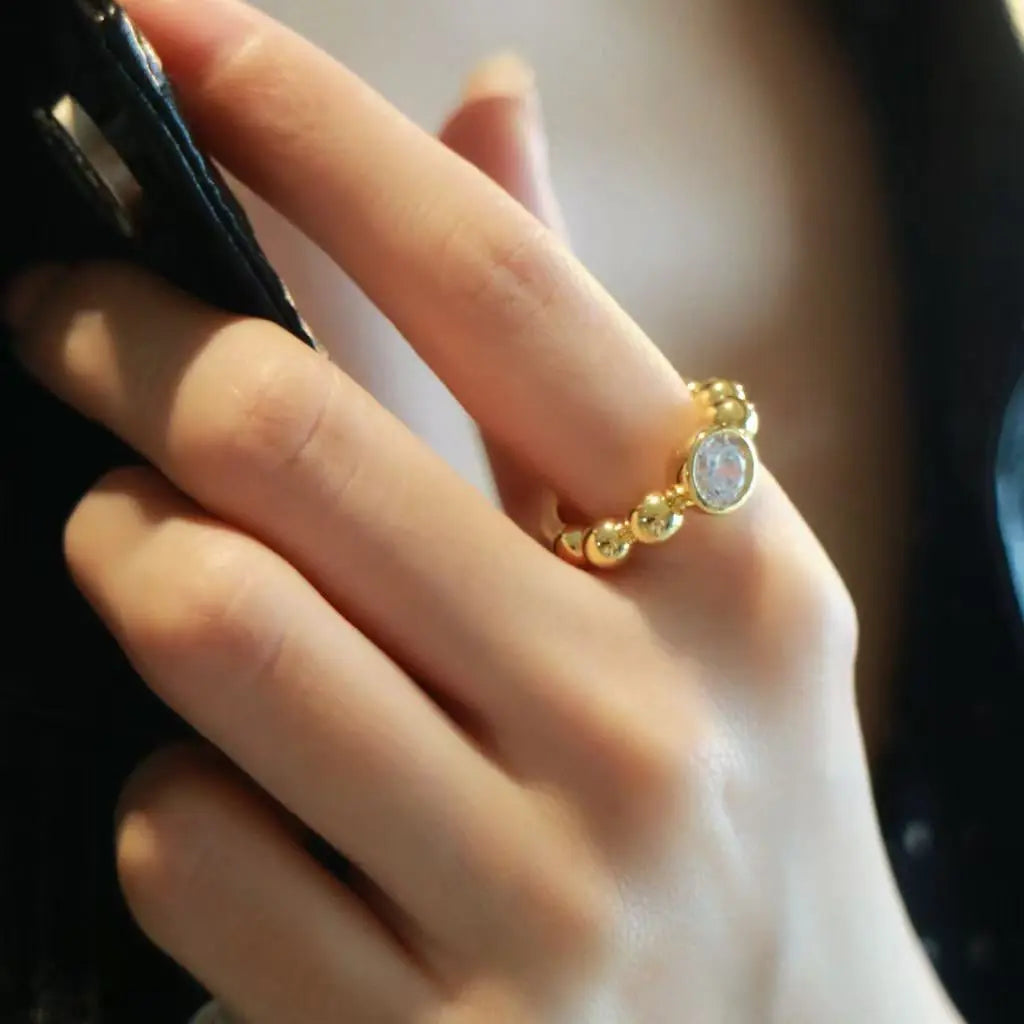 Viola Crytalline Ring Anna Zuckerman