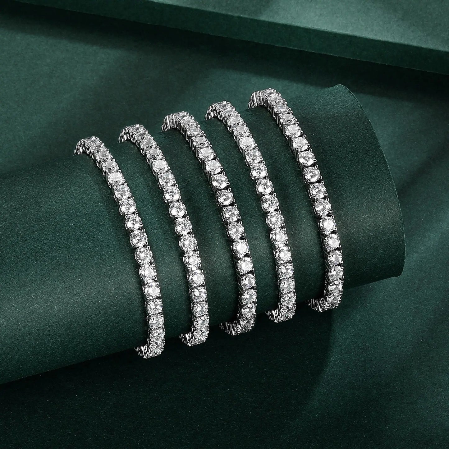 6 Carat Straight Line Tennis Bracelet Anna Zuckerman