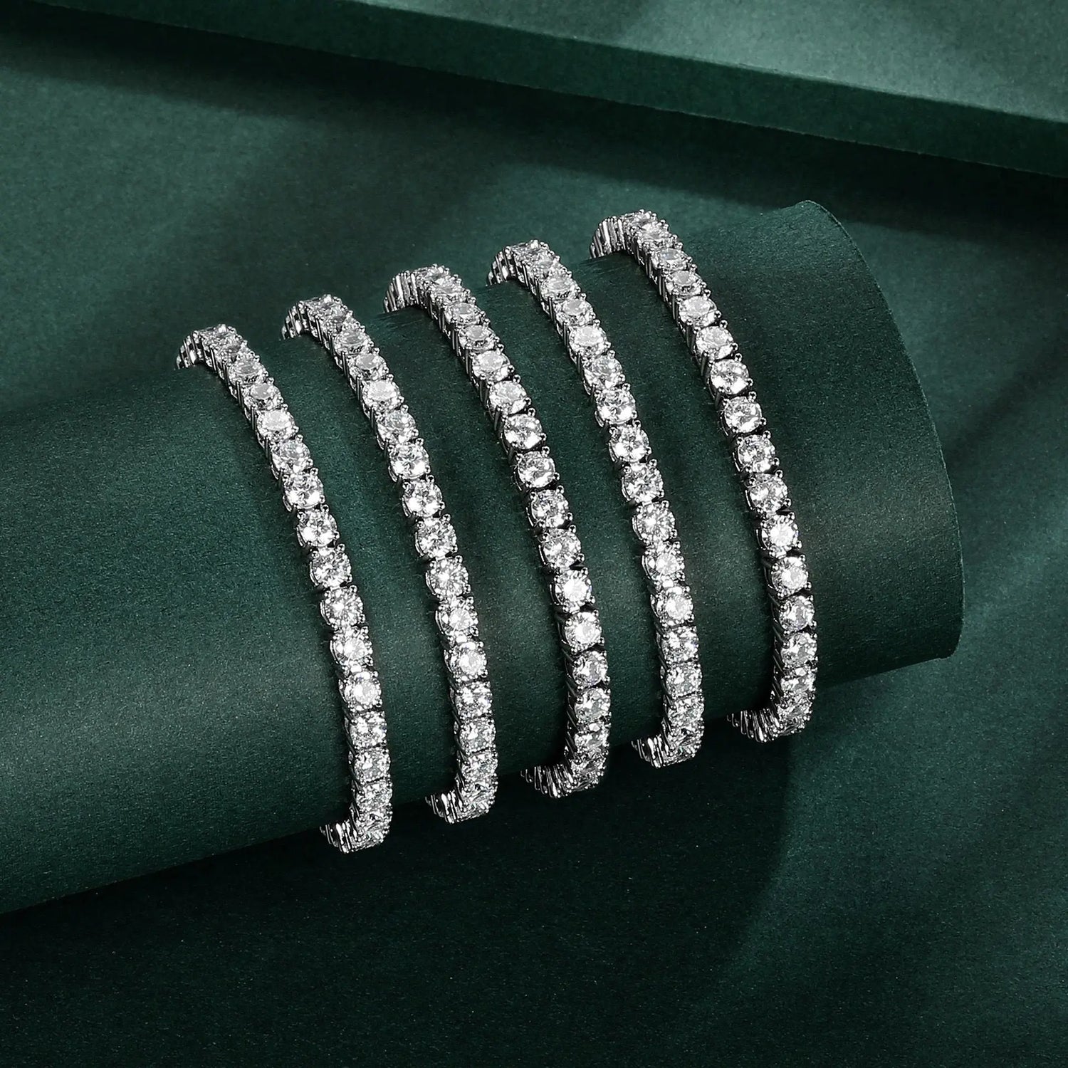 6 Carat Straight Line Tennis Bracelet Anna Zuckerman