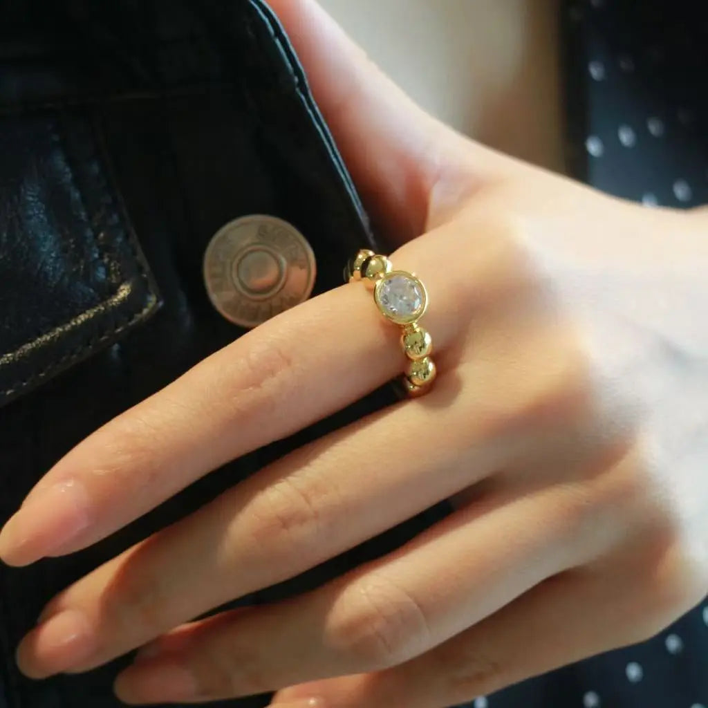 Viola Crytalline Ring Anna Zuckerman