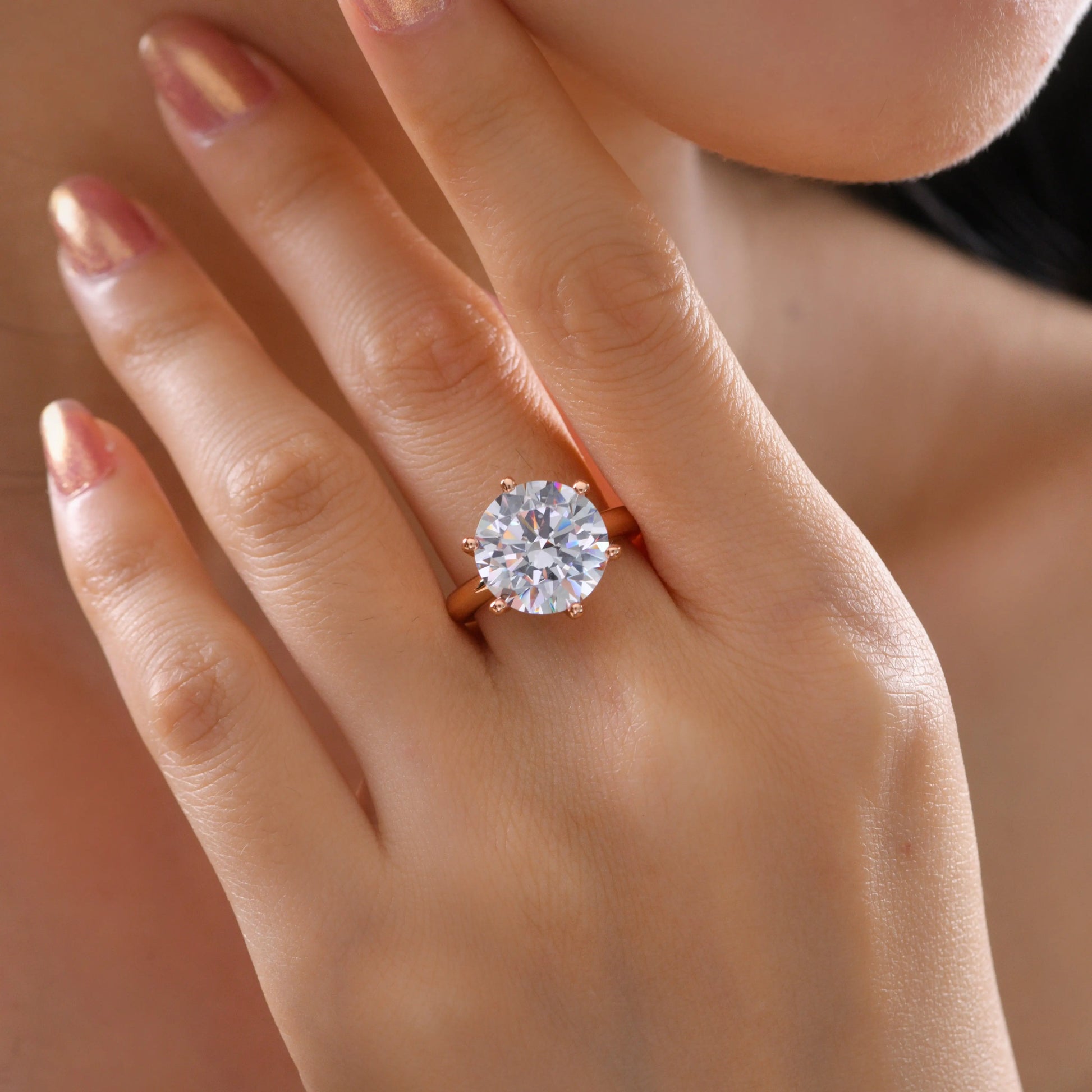 7 Carat Solitaire Engagement Ring - Anna Zuckerman