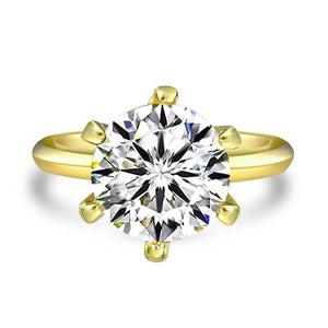 7 Carat Solitaire Engagement Ring - Anna Zuckerman