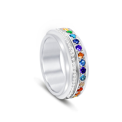 Chakra Crystal Healing Ring