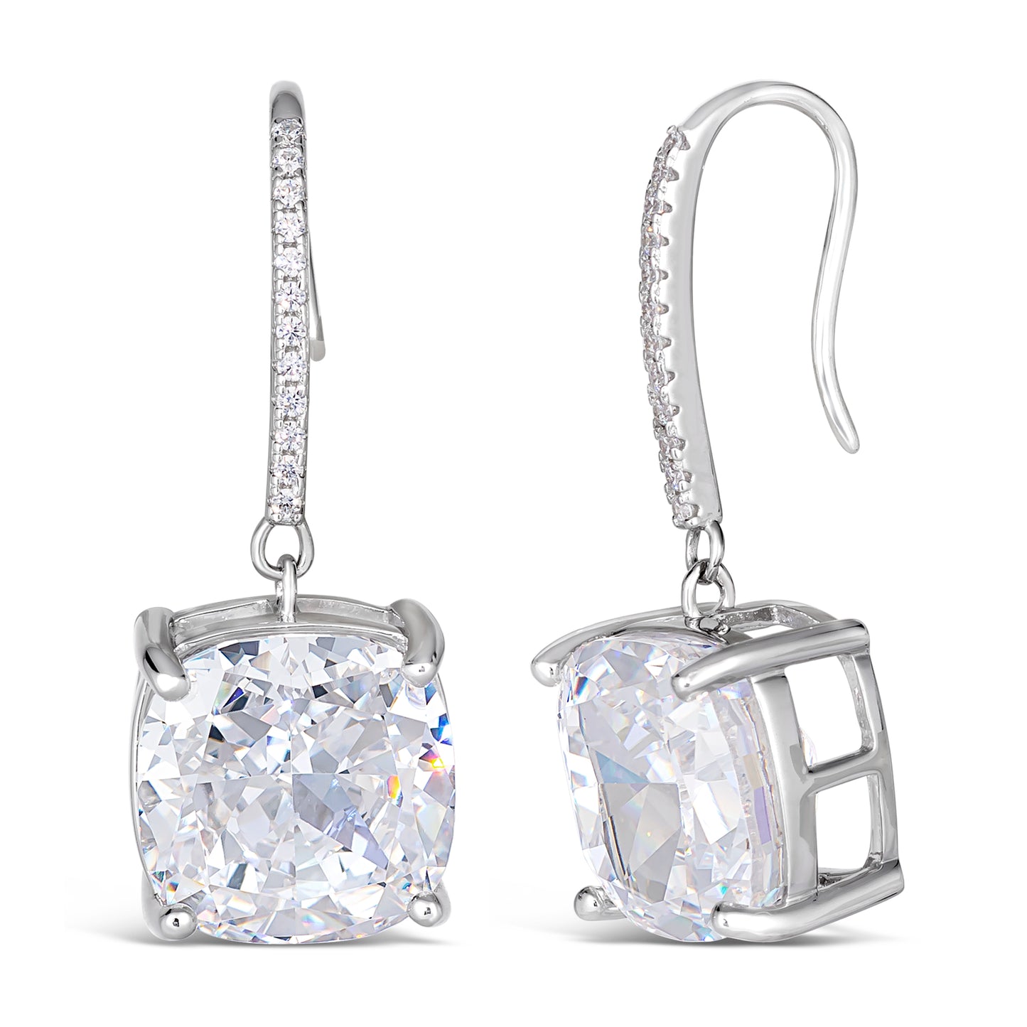 Diana 14 Diamond White Earrings