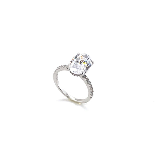 Adele Oval Diamond Crystalline Ring