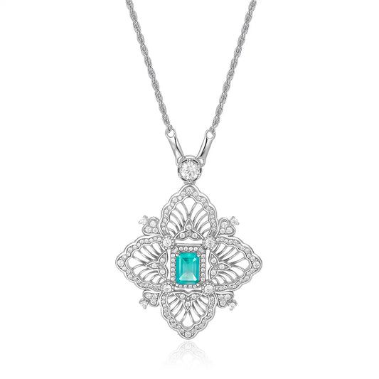 Affinity Gem Necklace in Paraiba Anna Zuckerman