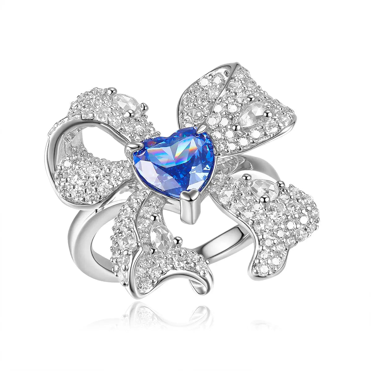 Alecia Bow Ring in Tanzanite Anna Zuckerman