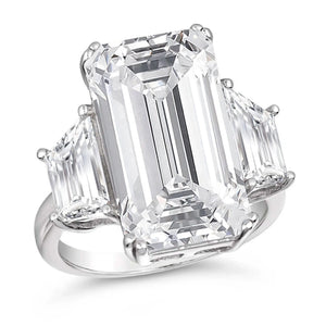Amelie 10 Carat Emerald Cut Ring - Anna Zuckerman