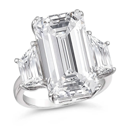 Amelie 10 Carat Emerald Cut Ring - Anna Zuckerman