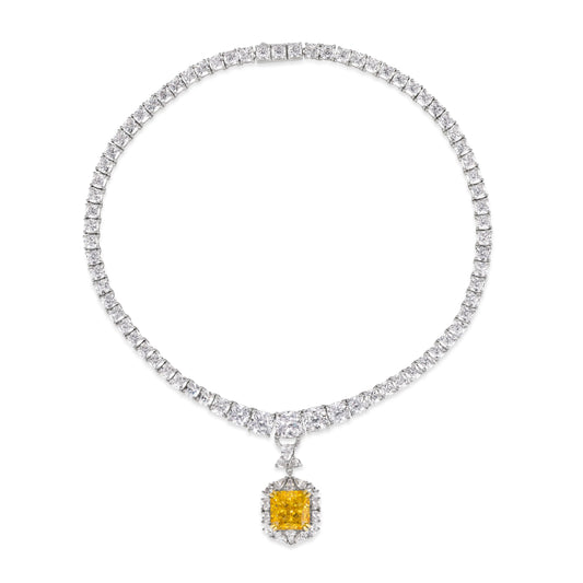 Amelie Statement Canary Necklace - Anna Zuckerman