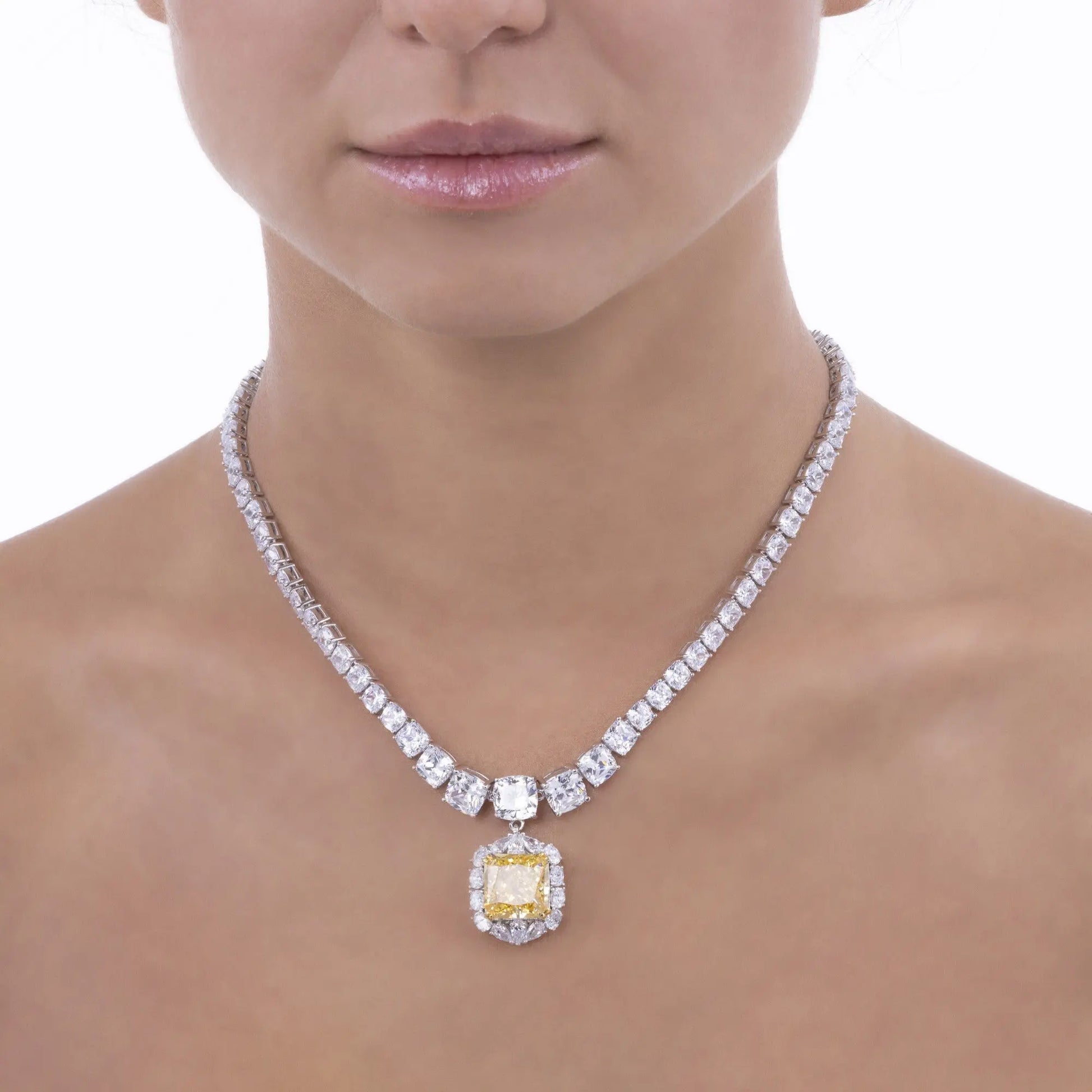 Amelie Statement Canary Necklace - Anna Zuckerman
